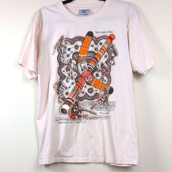 Gooses T-Shirts Australia Aboriginal Art  Graphic T-Shirt Size L Unisex - Picture 10 of 10
